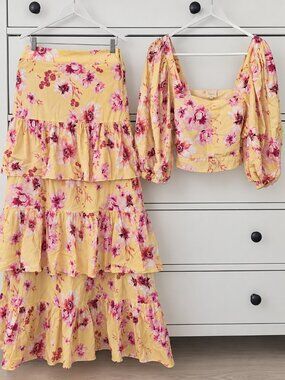 🌸 Especia Floral 2-Piece Set – Size M